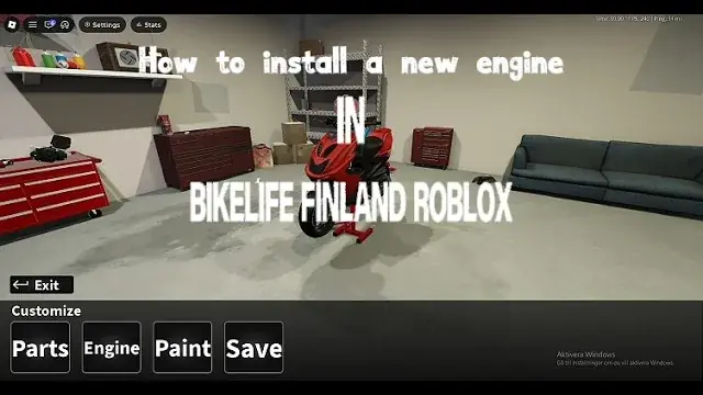 Bikelife Finland how to install a new engine on Roblox